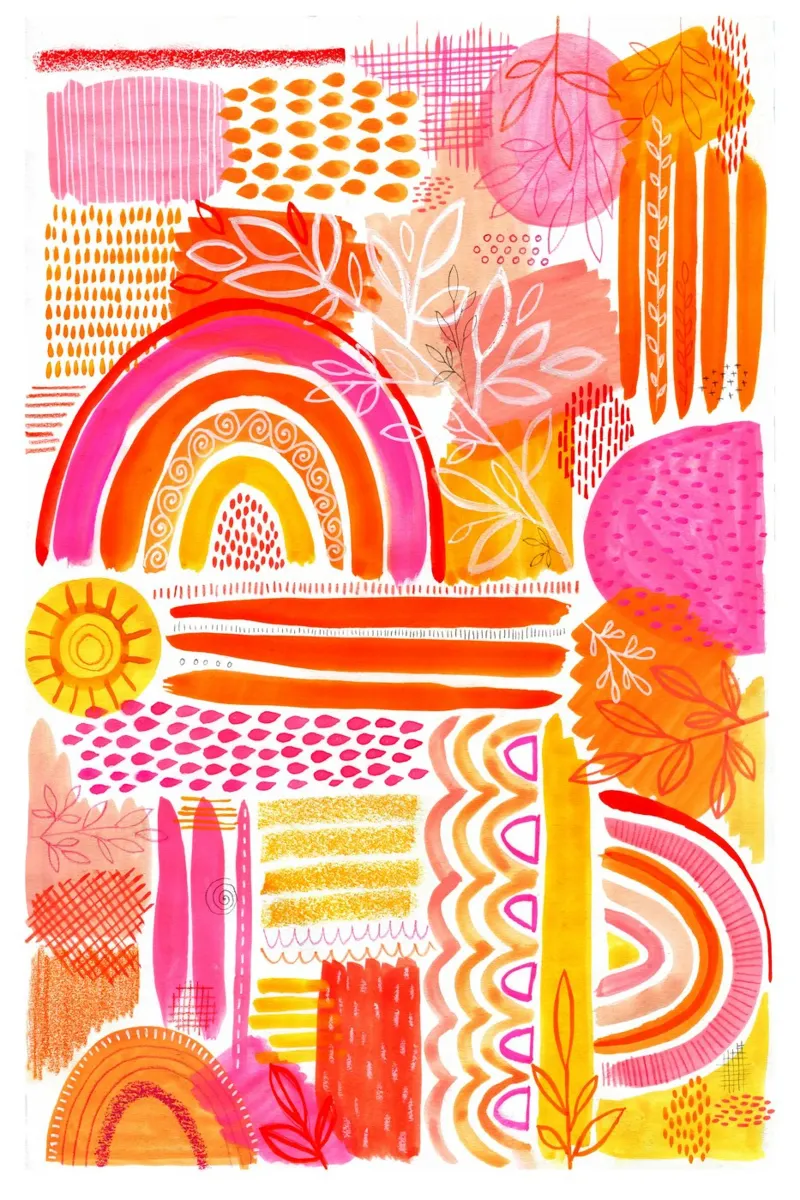 Susan Black - Arcobaleno colorato poster da The Artcircle