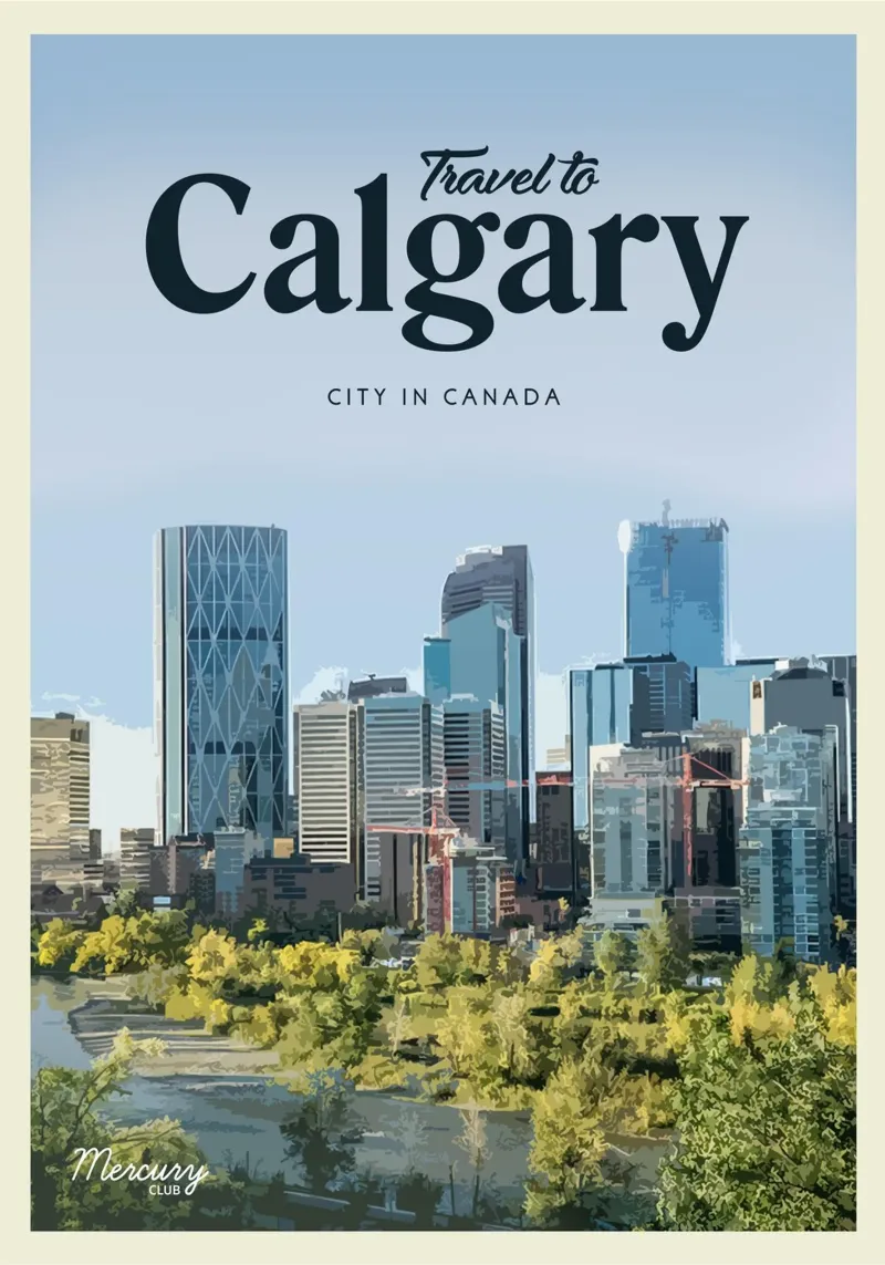Travel to Calgary alu-dibond by Mercury Club