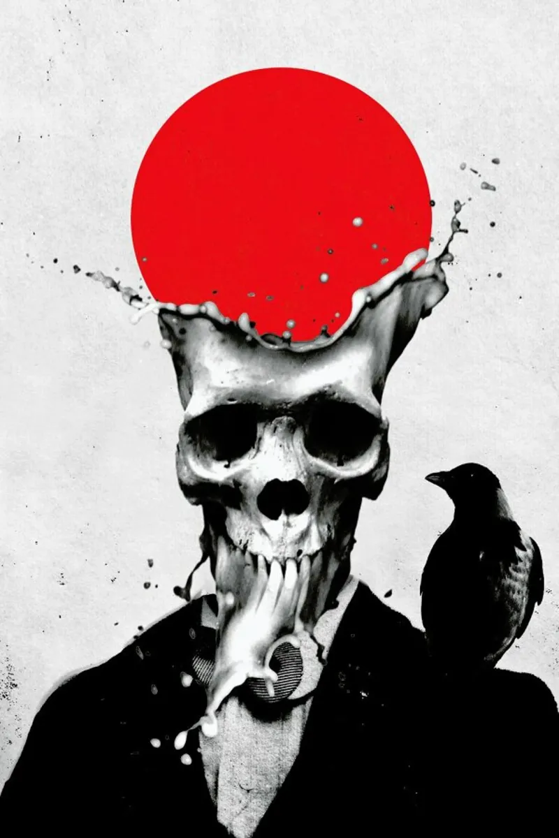 Splash Skull pellicola backlit da Ali Gulec
