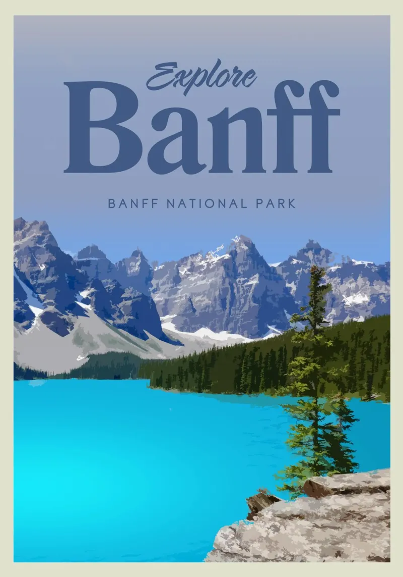 Viaggio a Banff pellicola backlit da Mercury Club