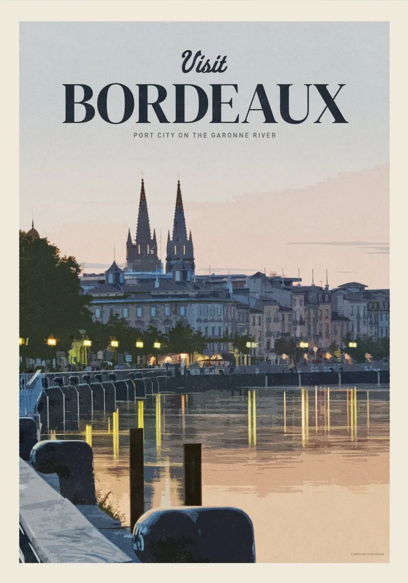 Viaggio a Bordeaux carta hahnemühle da Mercury Club