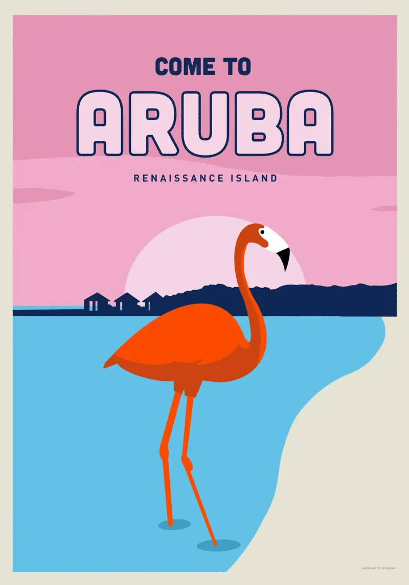 Travel to Aruba hahnemühle by Mercury Club