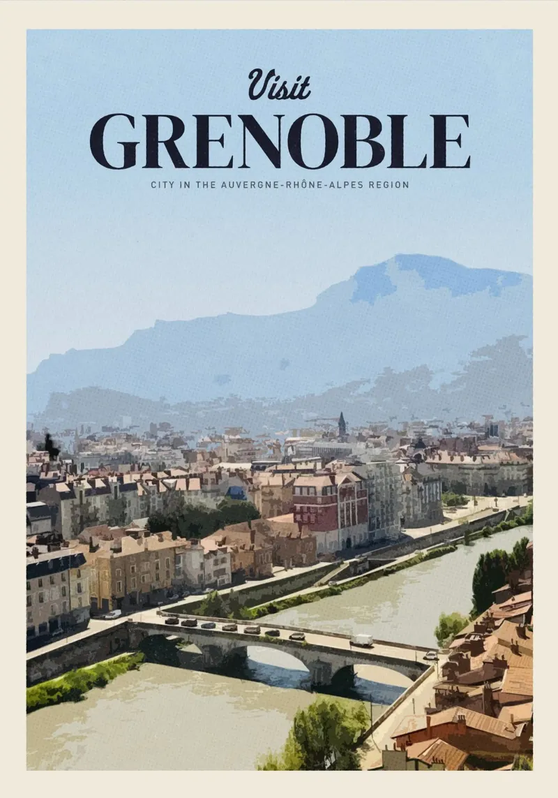 Travel to Grenoble alu-dibond by Mercury Club