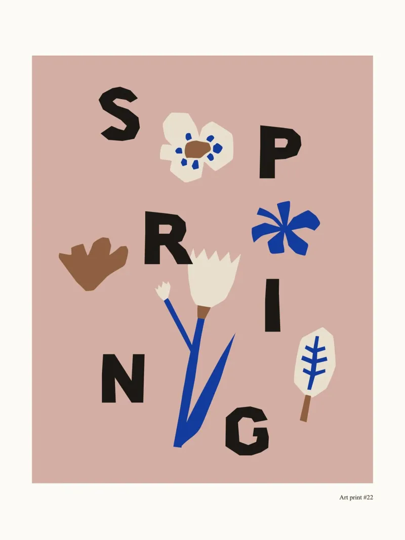 Spring poster con telaio in alluminio da treechild