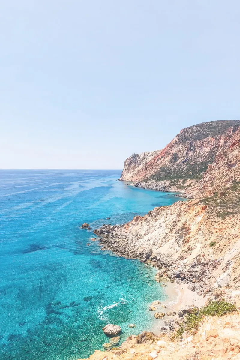 Milos, Greece I Mountain landscape wilderness paradise canvas by Julie Travel Photography