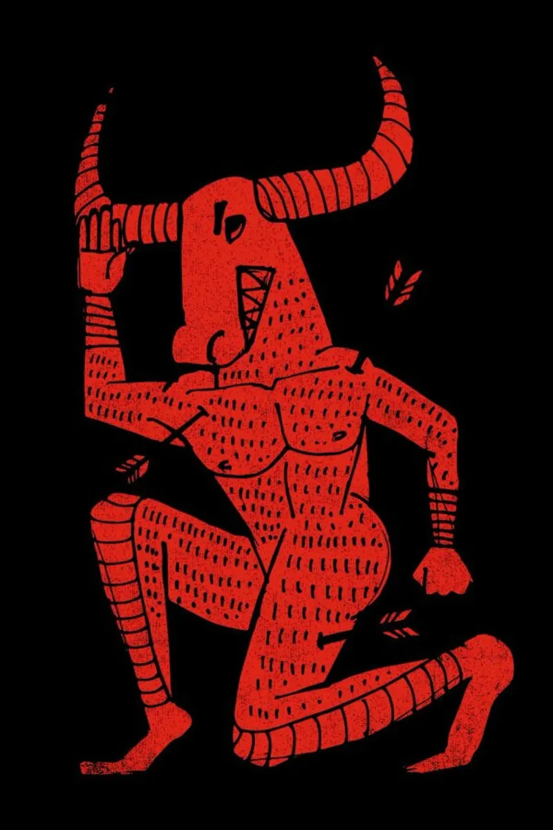 Minotaur pellicola backlit da Matthew Taylor Wilson