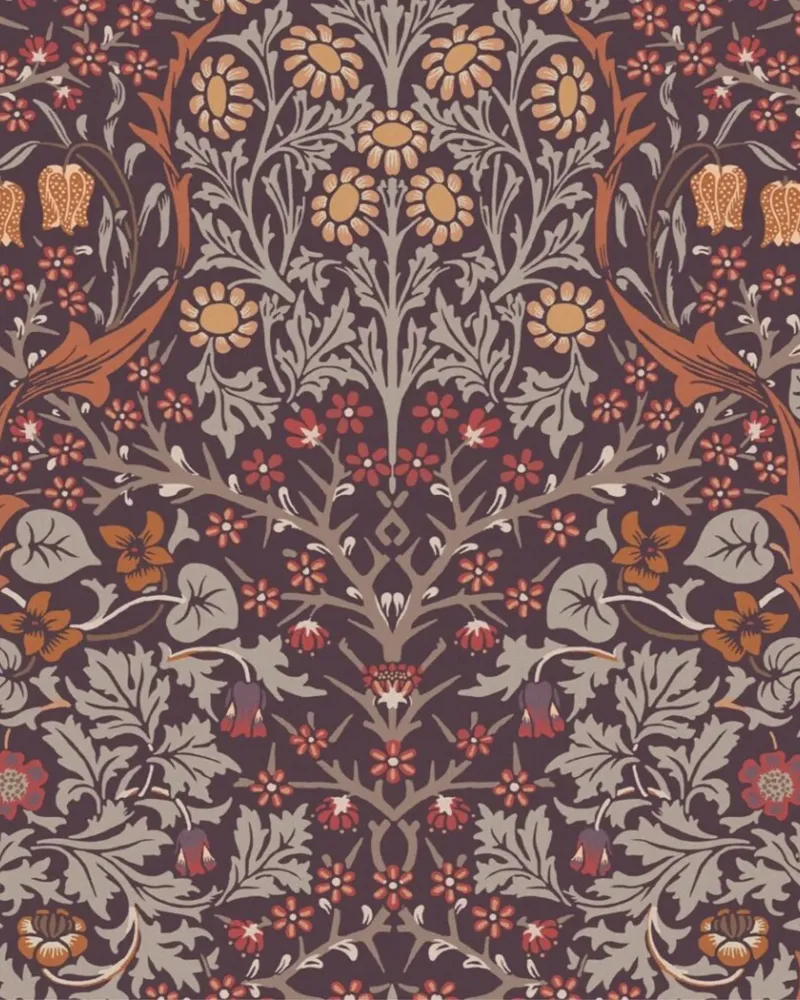 William Morris Stampa botanica, Poster d'epoca poster con telaio in alluminio da ArtHaus