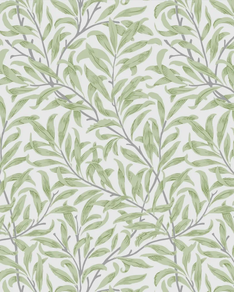 William Morris Willow Bough Pattern, Botanische Kunst Hahnemühle von ArtHaus