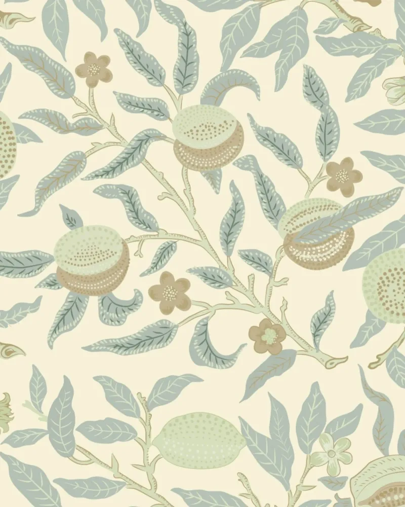 William Morris Prints, Neutrale Vintage Muurkunst aluminium-dibond van ArtHaus
