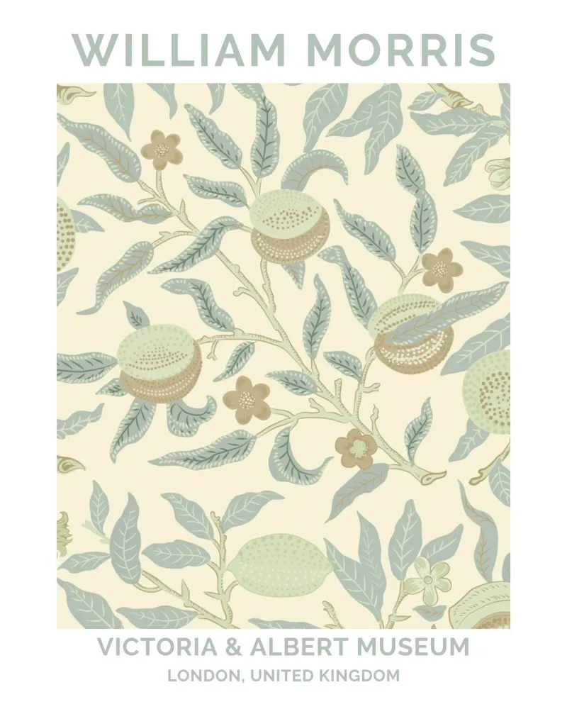 William Morris Poster, Vintage Wall Art canvas by ArtHaus