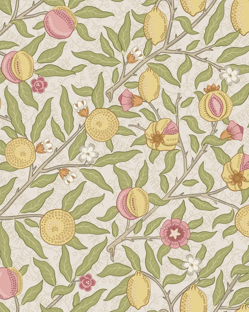 William Morris Bird & Pomegranate Print, modello vintage pellicola backlit da ArtHaus