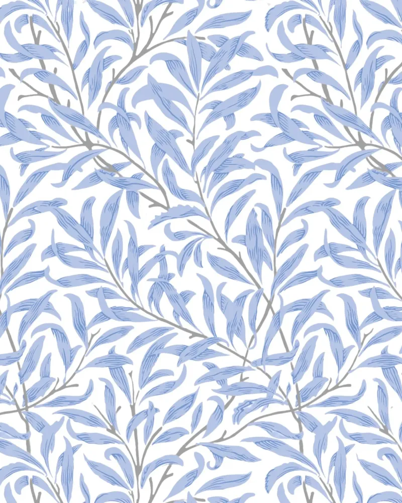 William Morris Willow Bough Blue Print, Nature Wall Art canvas by ArtHaus