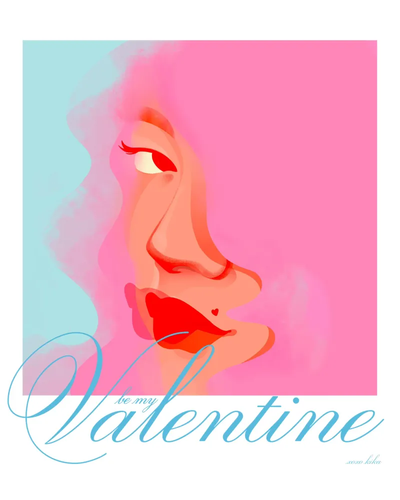 Be my VALENTINE I pellicola backlit da Kika illu