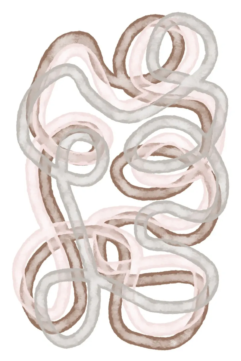 Linee astratte ad acquerello carta hahnemühle da Martina
