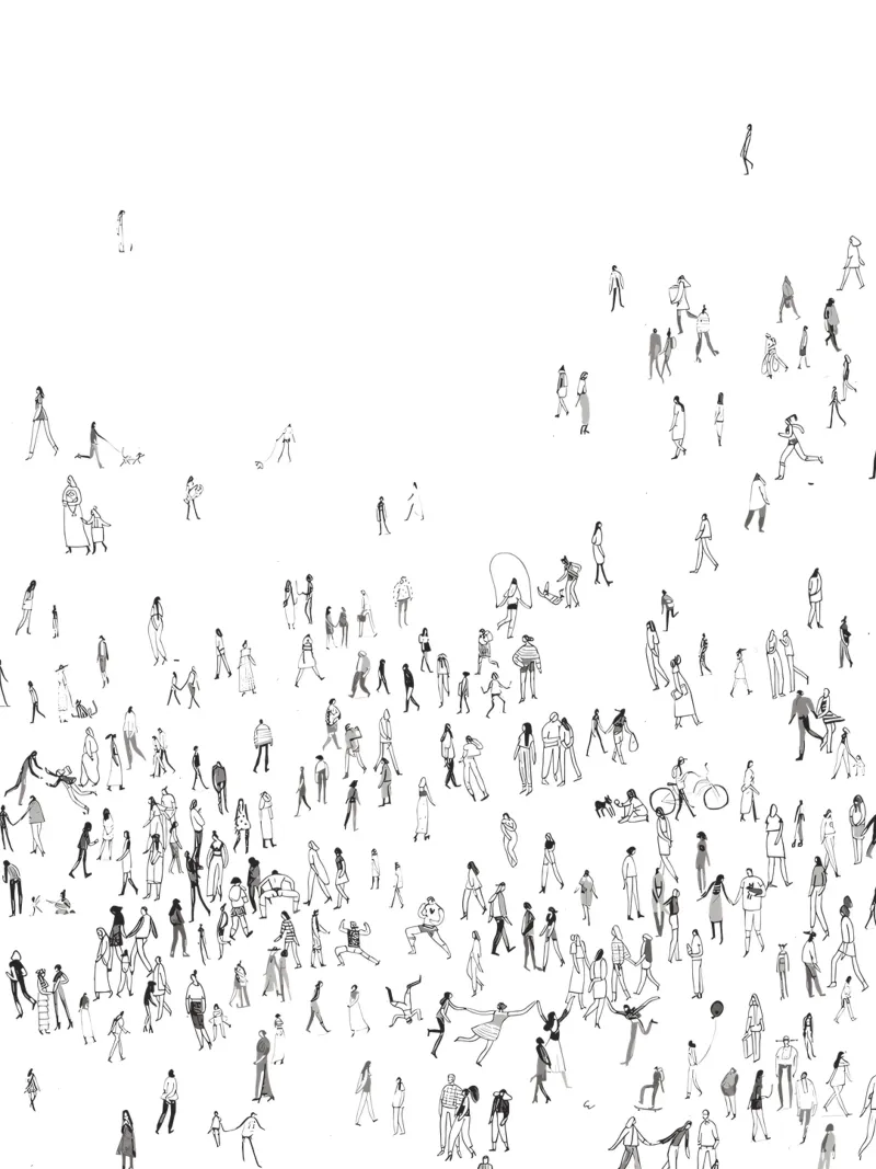 Crowdsurfer plexiglass da Kunst und Kontrast