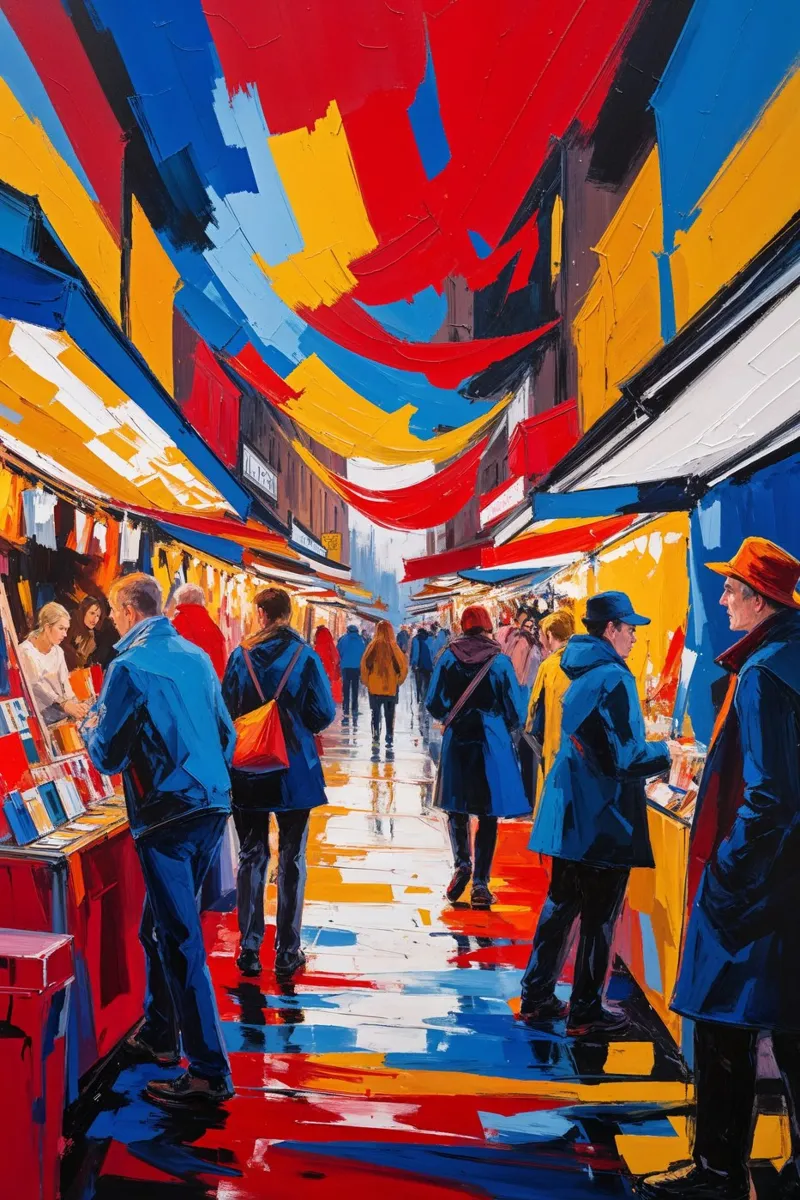 Camden Market: A Colorful Urban Expression pannello forex da AlbertKlee