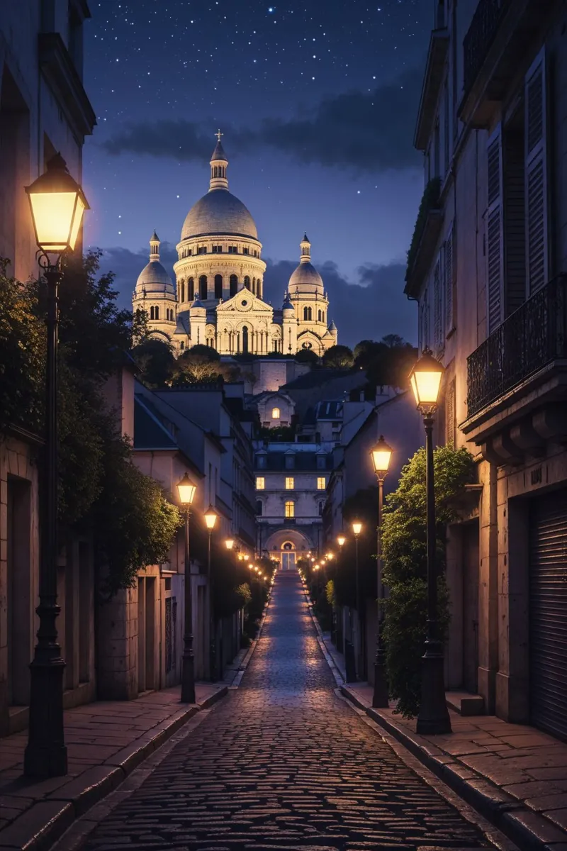 Evening Serenity in Montmartre carta hahnemühle da AlbertKlee