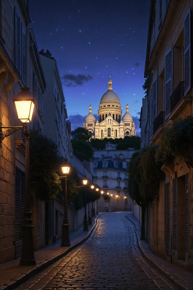 Montmartre’s Timeless Glow carta hahnemühle da AlbertKlee