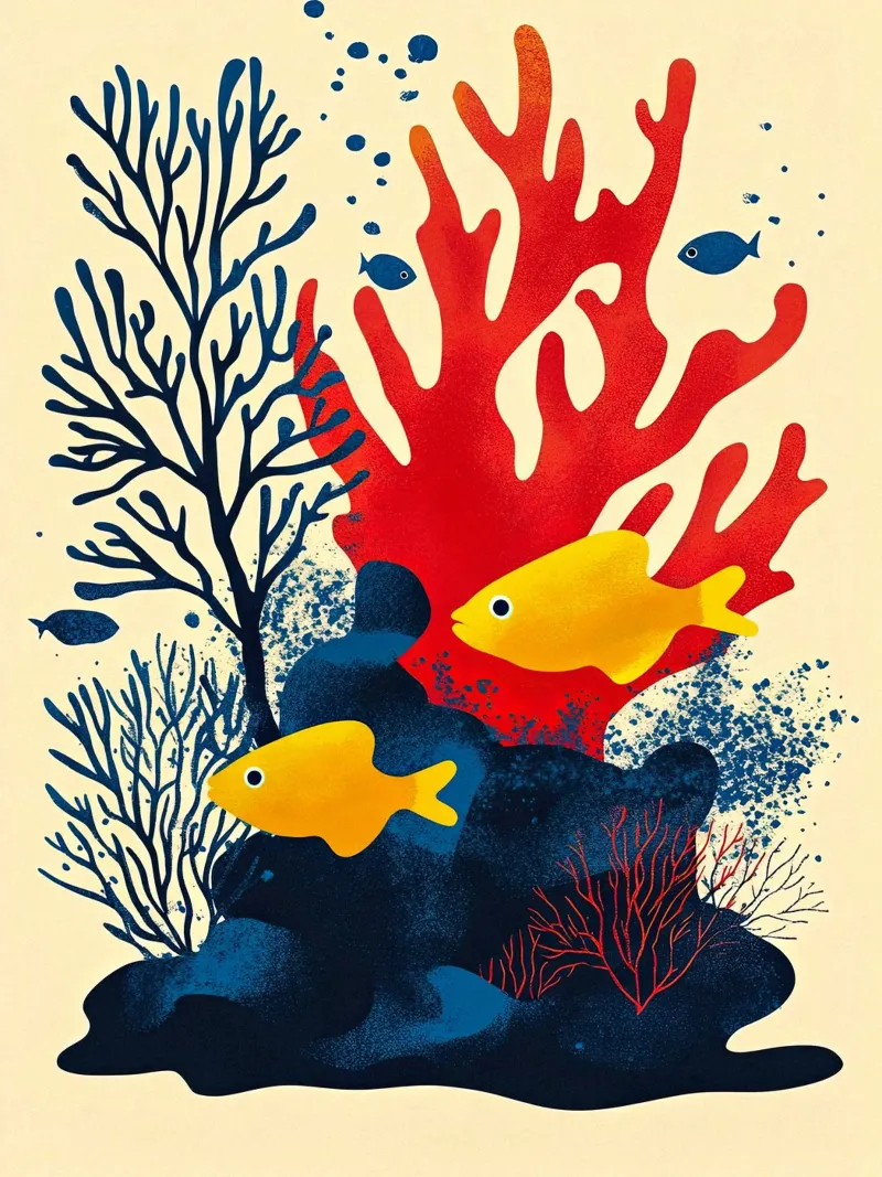 Unterwasserharmonie Hahnemühle von The Sea