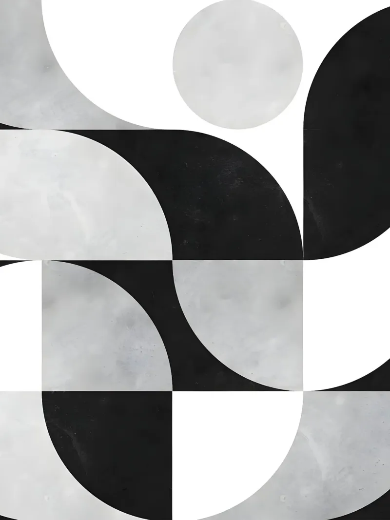 Danza en círculo en el minimalismo hahnemühle de Kunst und Kontrast