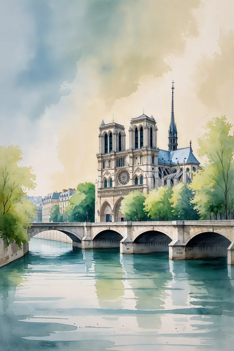 The Seine Beneath the Golden Glow plexiglass da AlbertKlee