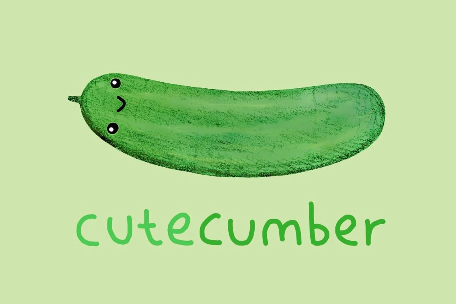 Cutecumber poster by Sophie Corrigan