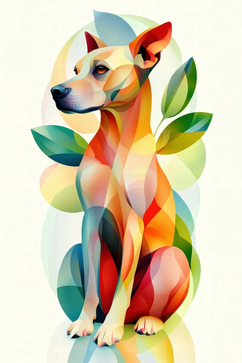 Dog pellicola backlit da Art Unleashed