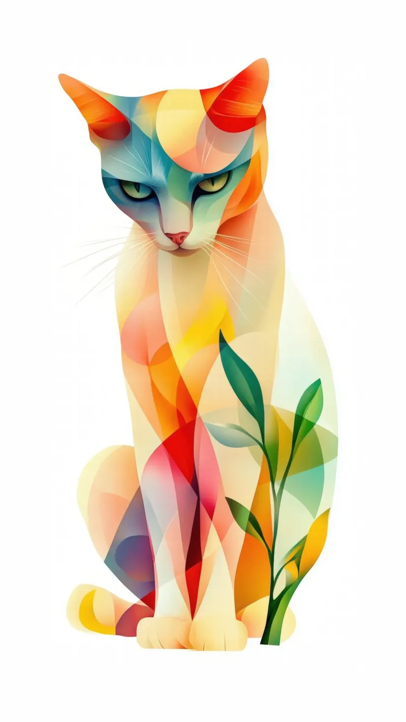 Cat pellicola backlit da Art Unleashed