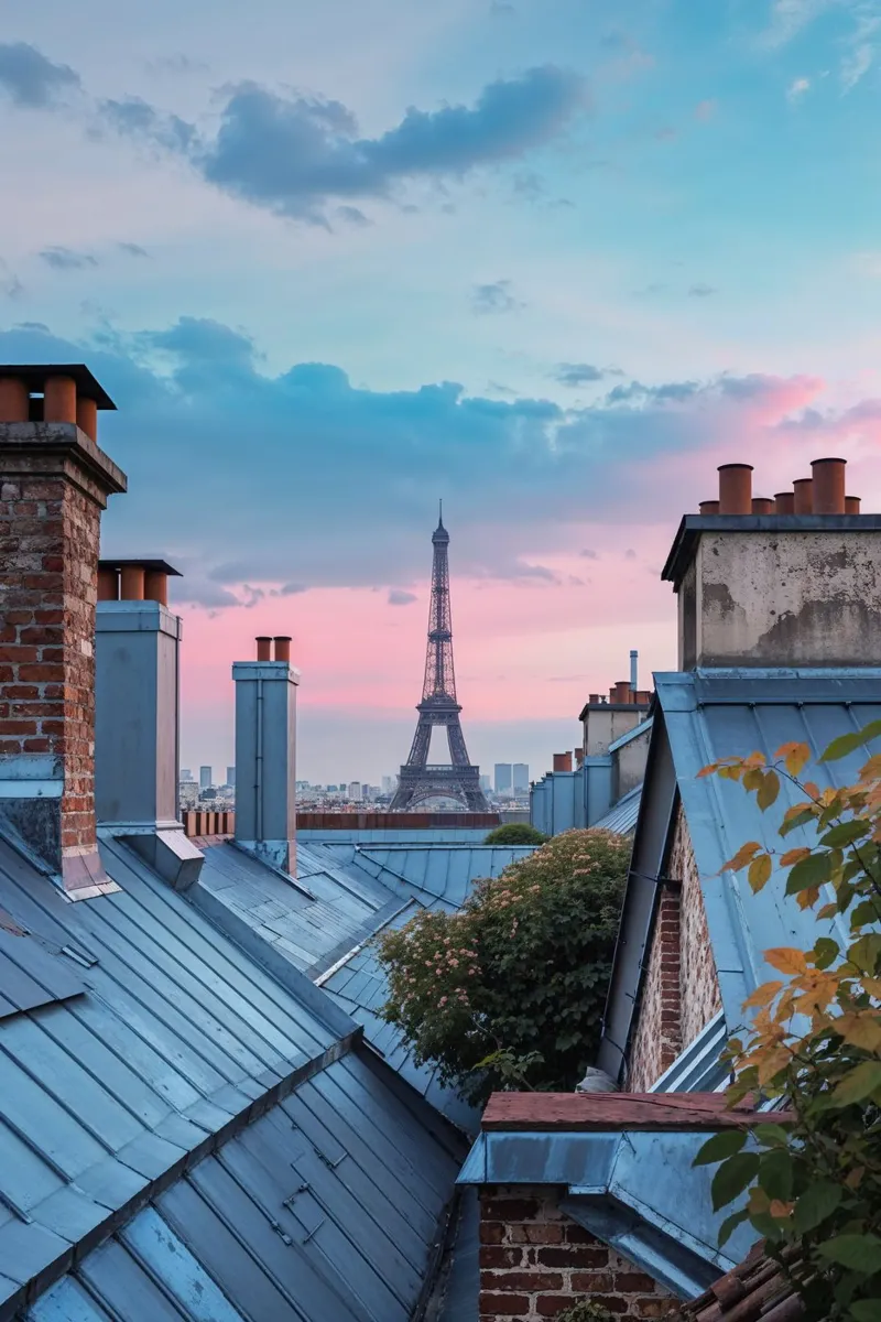 Evening Serenity Over Paris plexiglass da AlbertKlee