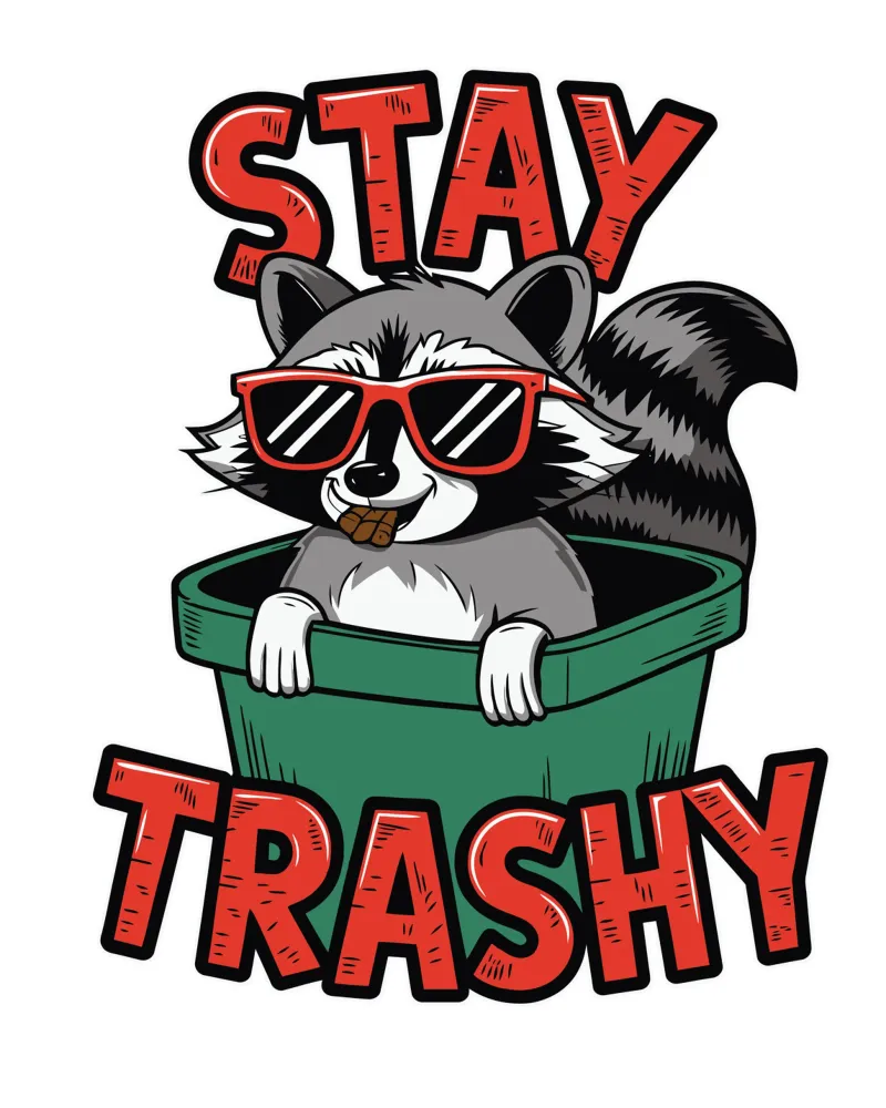 Stay Trashy pellicola backlit da edsonramosart