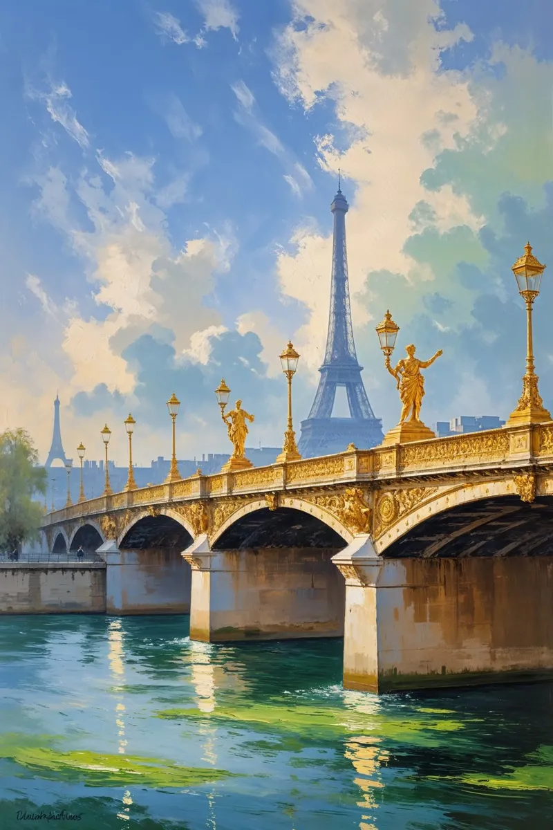 Parisian Icon and Gilded Sculptures carta hahnemühle da AlbertKlee