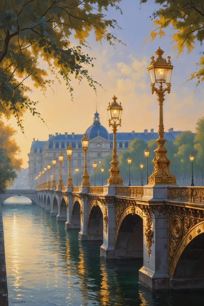 Timeless Splendor of Pont Alexandre in Paris plexiglass da AlbertKlee