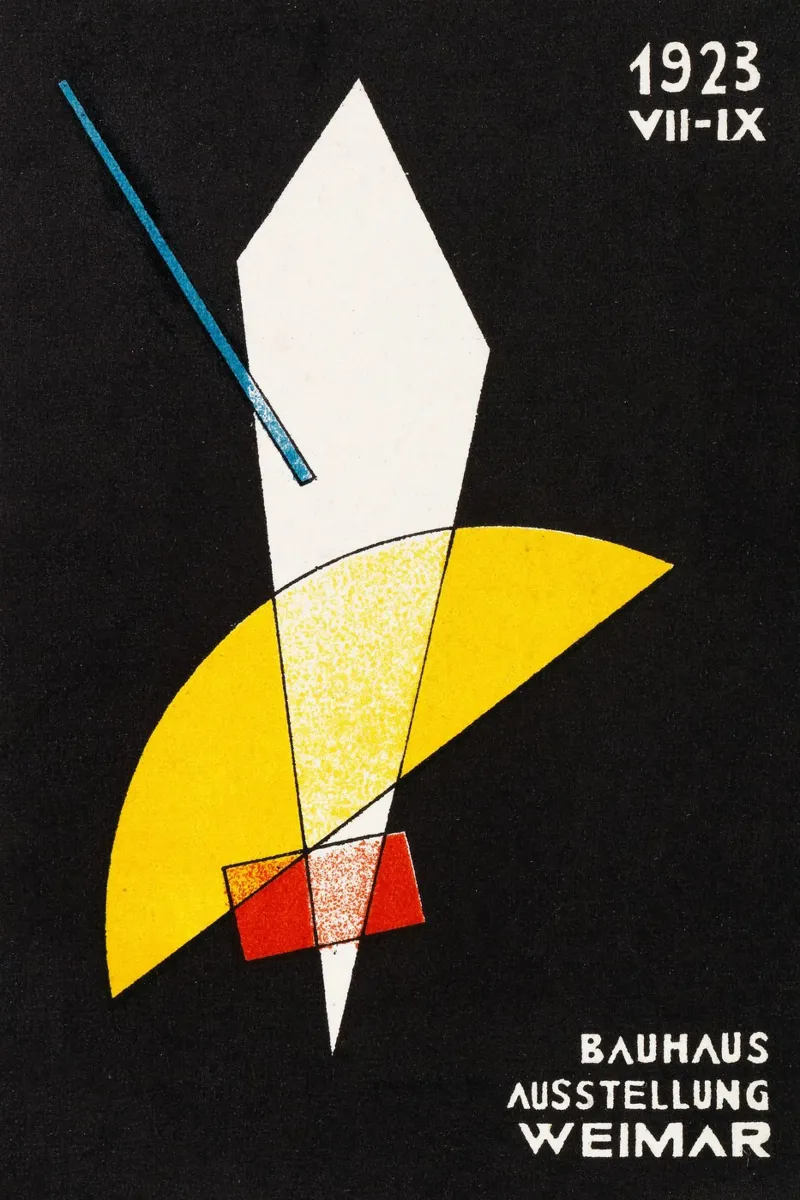 Ausstellung - Bauhaus Weimar poster con telaio in alluminio da Old Masters