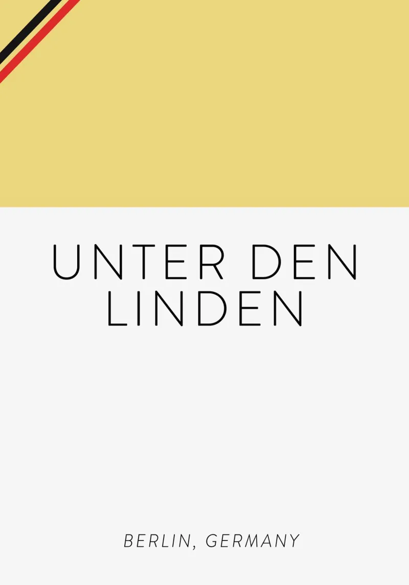 Street names (Unter den linden, Berlin) alu-dibond by Ayleen