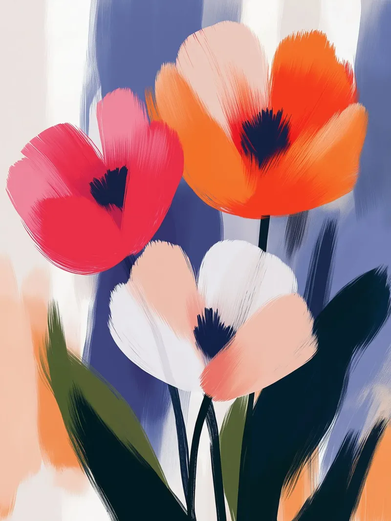 Fiori colorati. carta hahnemühle da Flora & Horizon