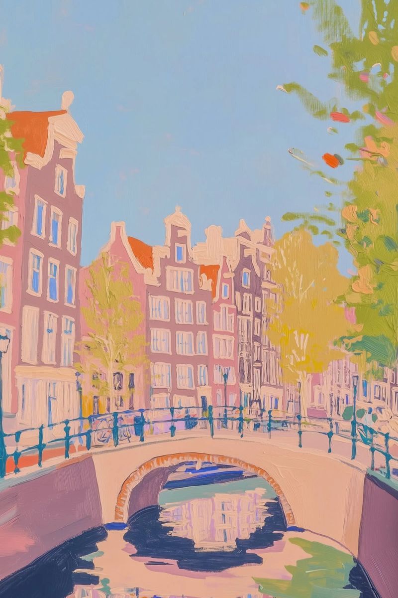 Amsterdam, Netherlands Painting poster van Melloi Art Print