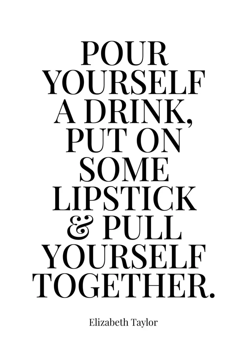 Pull yourself together sassy quote canvas with Floater frame by Paigaam Studio