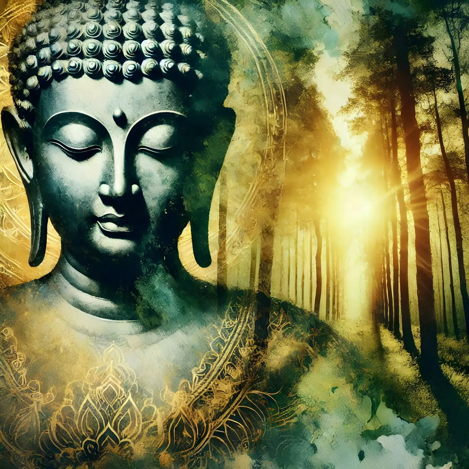 Buddha - Aquarell-Stil poster da spiritual