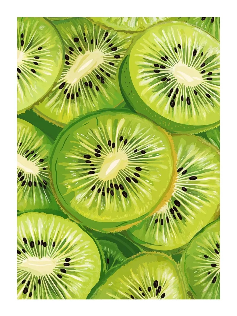 Fette di kiwi carta hahnemühle da Spice & Style