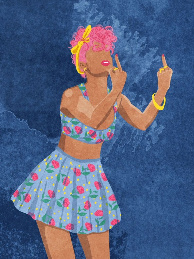 Nicht dein Mädchen Poster von Illustration Raissa Oltmanns
