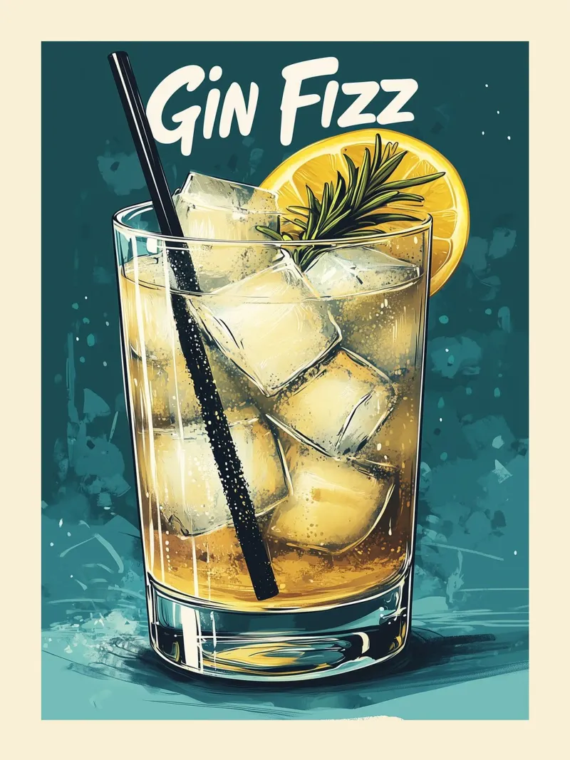 Gin Fizz alluminio dibond da Spice & Style
