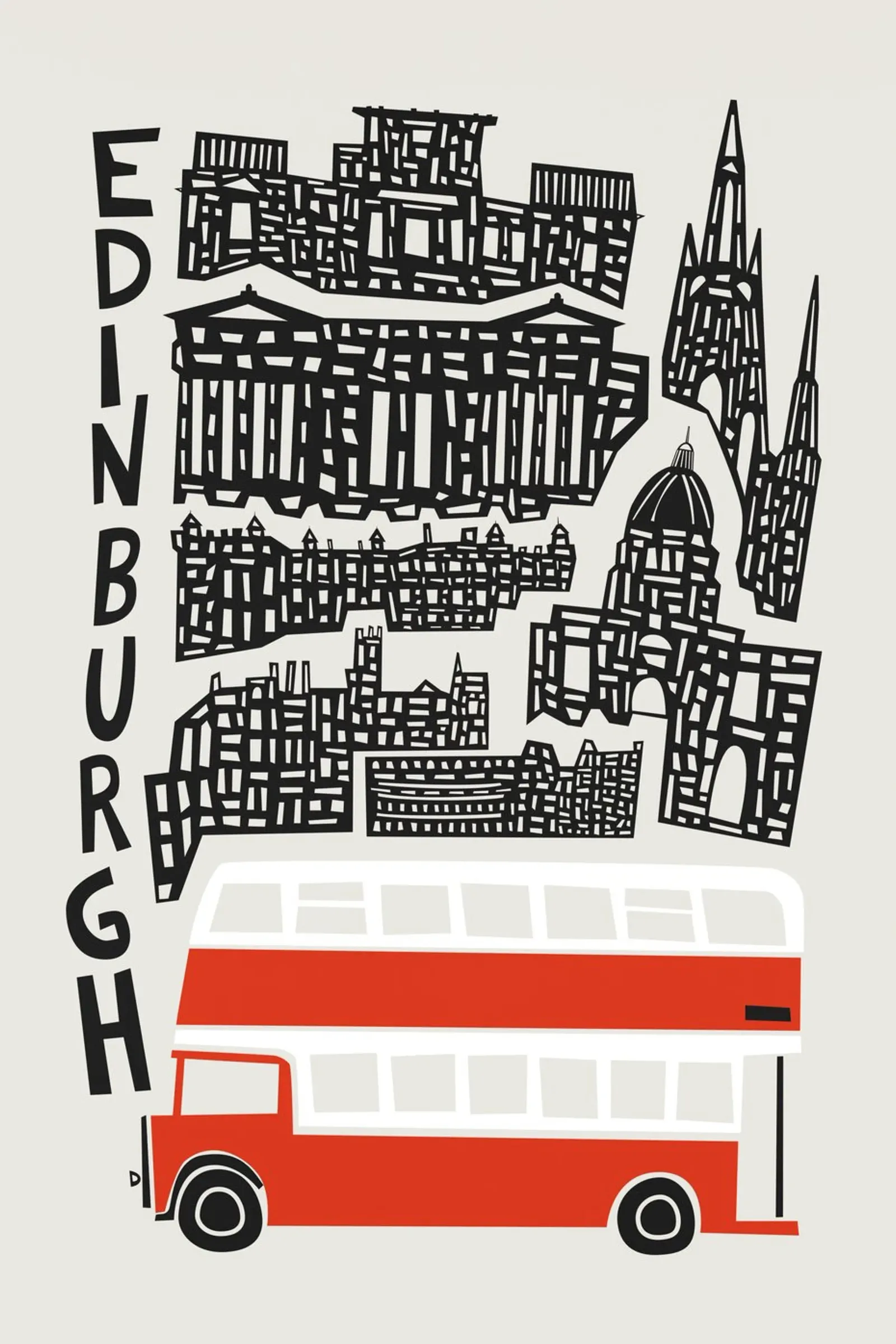 Paesaggio urbano di Edimburgo pellicola backlit da Fox & Velvet