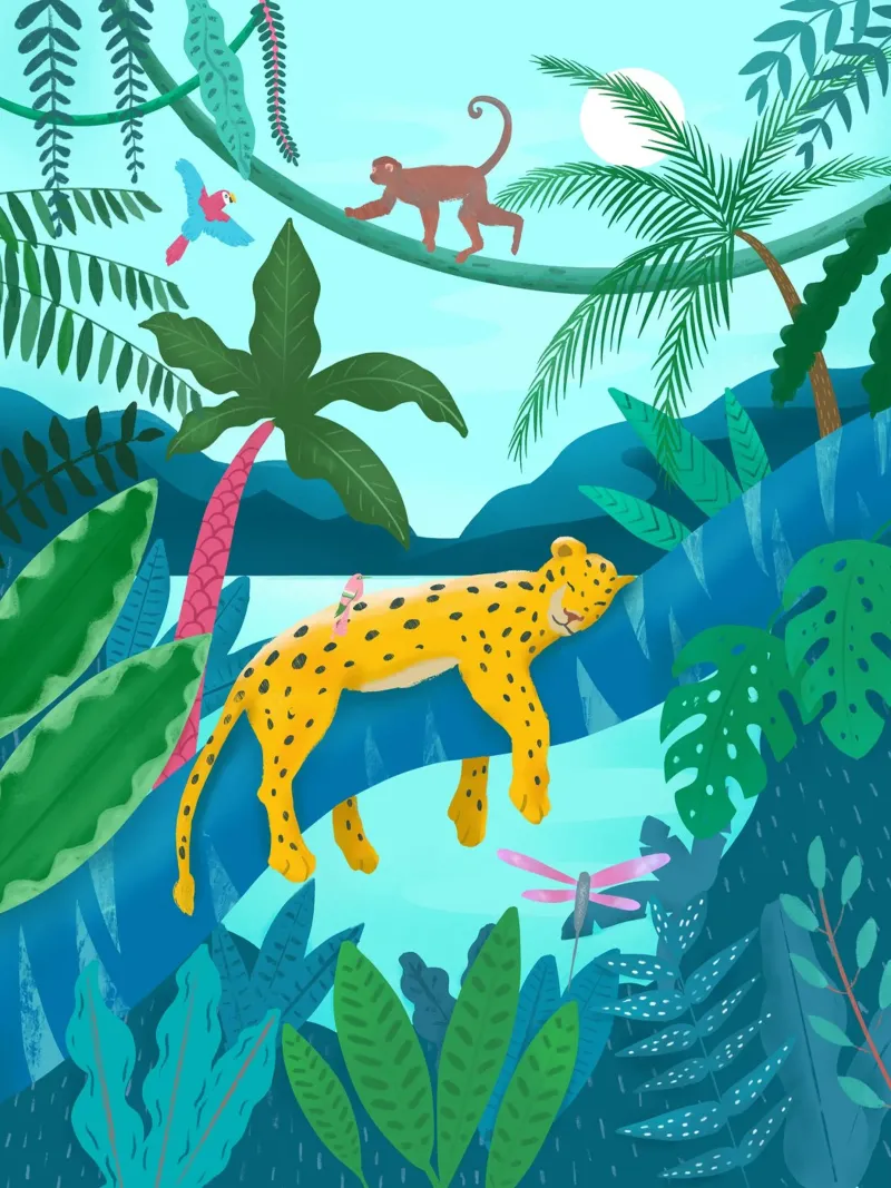 Jungle Leopard carta hahnemühle da PetrArts