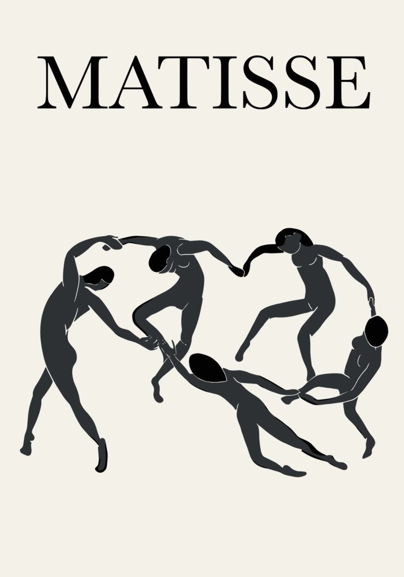 Dance of Shadows - Homage to Matisse poster by Kunst und Kontrast