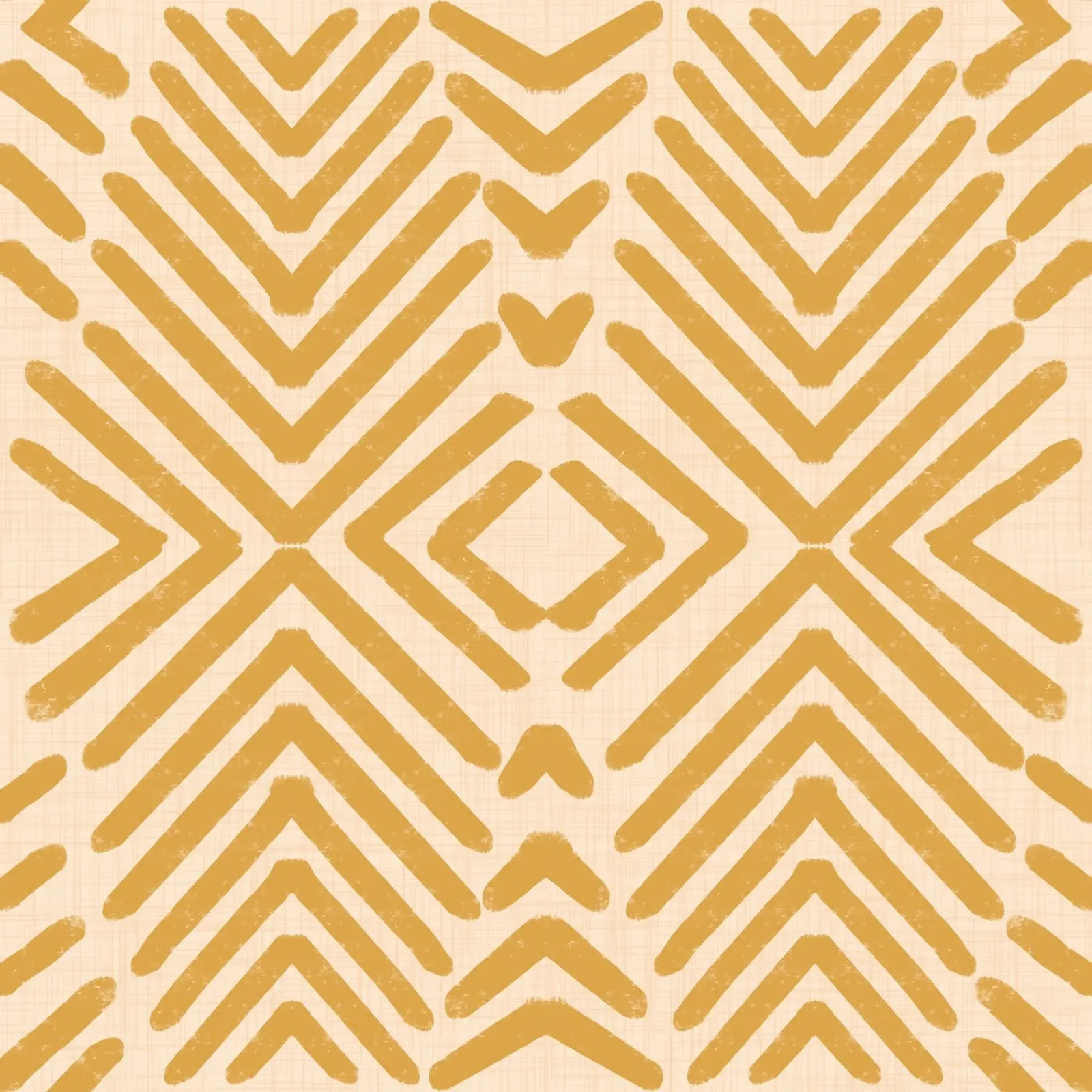 Retro Tribal Arrows - Mid Century Modern Geometric Yellow poster with aluminum frame by susanacosta