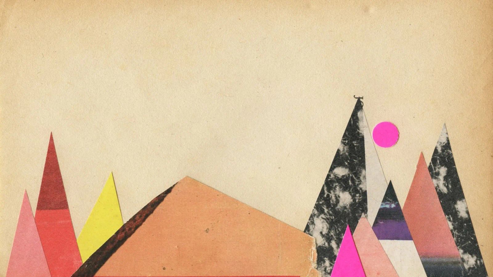 Paper Mountains 1 poster by Cassia Beck Collage