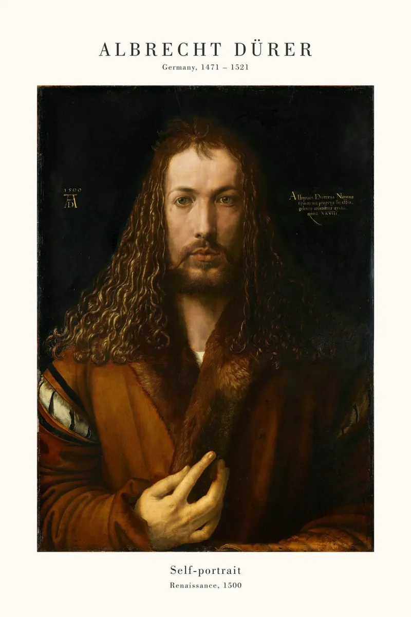 Albrecht Dürer - Selbstporträt plexiglass da Old Masters