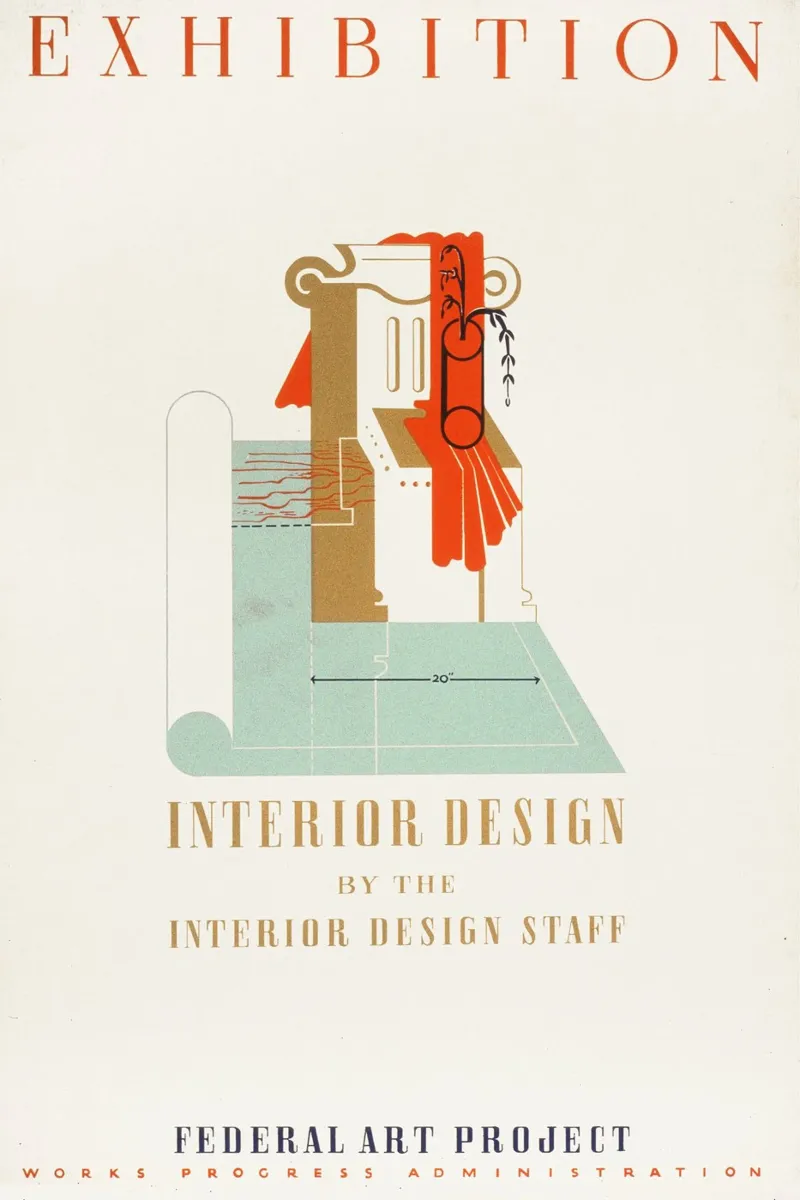 Ausstellung - Interior Design poster con telaio in plastica da Old Masters