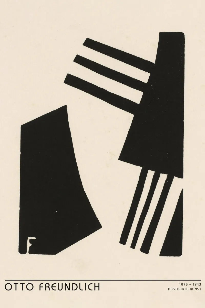 Otto Freundlich - Komposition Abstrakt poster con telaio in plastica da Old Masters