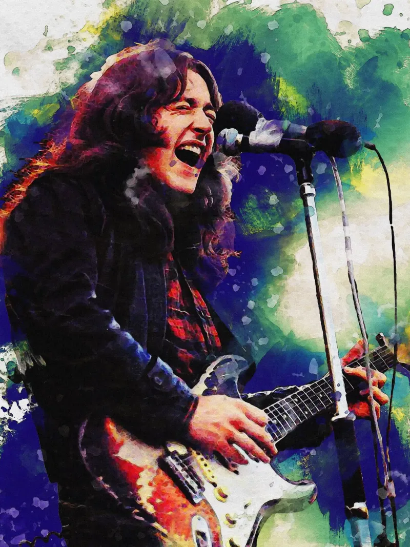 Sbaffo di William Rory Gallagher alluminio dibond da Gunawan Rb